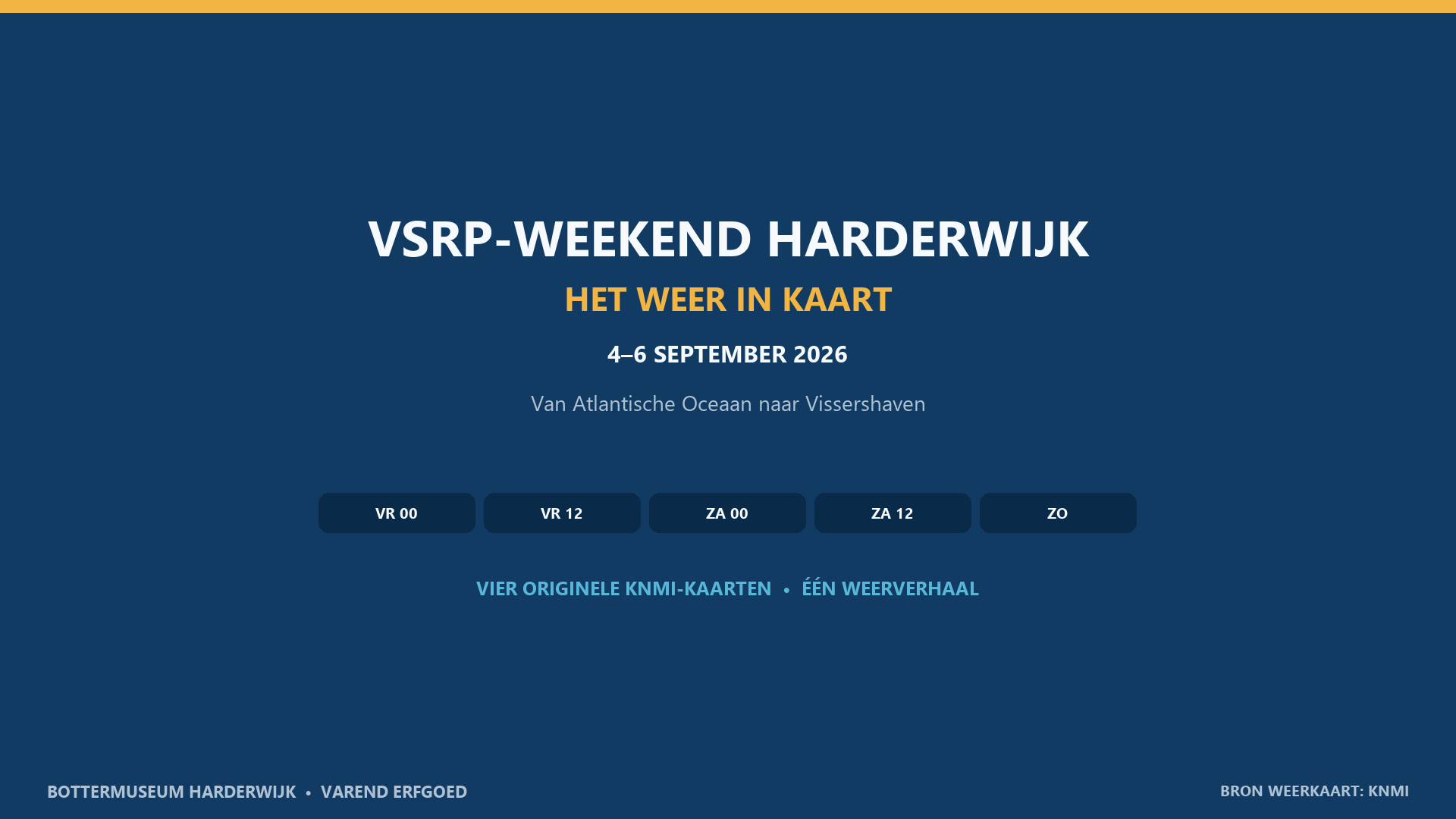 VSRP-weekend Harderwijk 2026 – Het Weer in Kaart